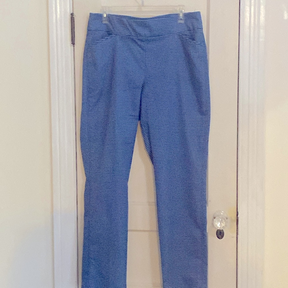 Croft & Barrow navy houndstooth pant
